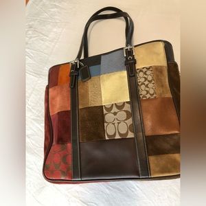 Coach Holiday Patchwork Tote. C05Q-5127